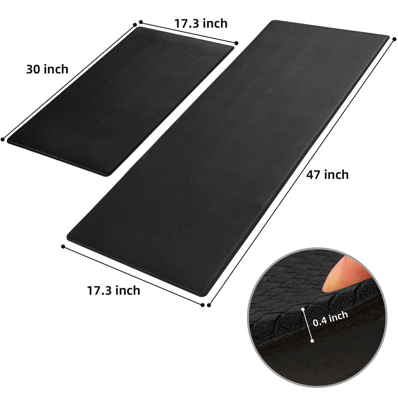 Kitchen Floor Mat Two-piece Set Of Non-slip, Waterproof And Easy To Scrub For Home, Kitchen