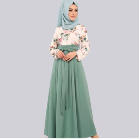 Ldodo's New European And American Women's Dress National Long Dress Ramadan Worship Dress Malay Dress