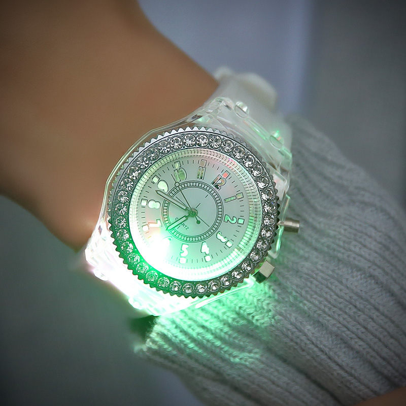 Led Harajuku silicone creative fashion trend male and female students couple jelly watches