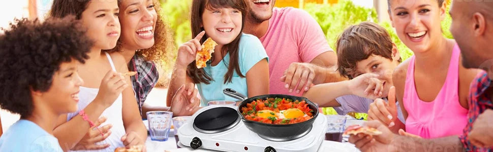 Portable Electric Cooker Electric Stove Plates Plate Double Burner 2000W Temperature Regulator Camping Free Shipping from Spain