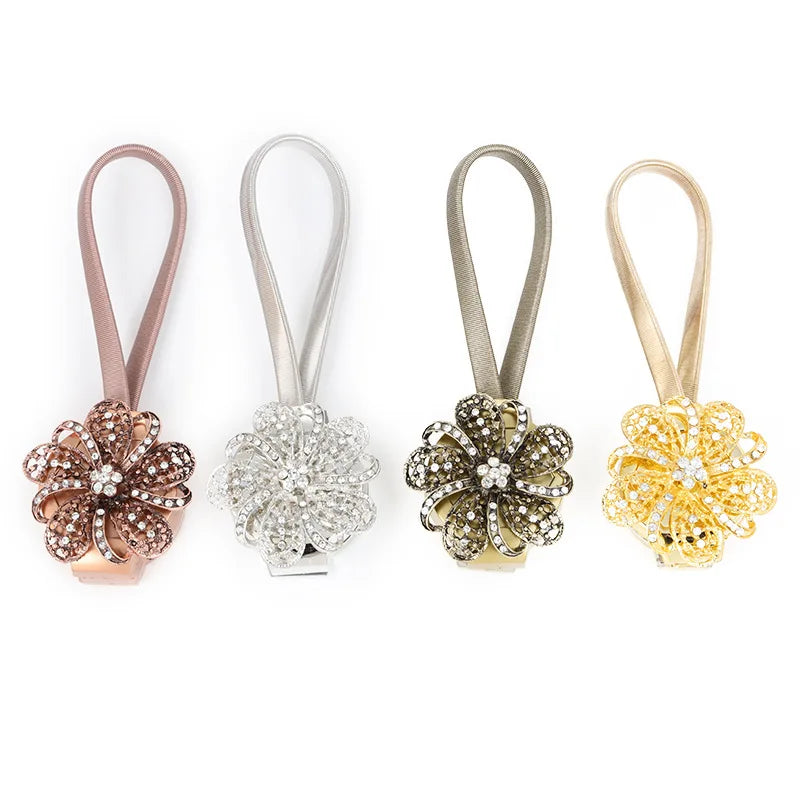 Stylish Shaped Magnet Flower Curtain Tieback Magnetic Curtains Buckle Window Screening Ball Clip Holder Room Accessories Karnisz