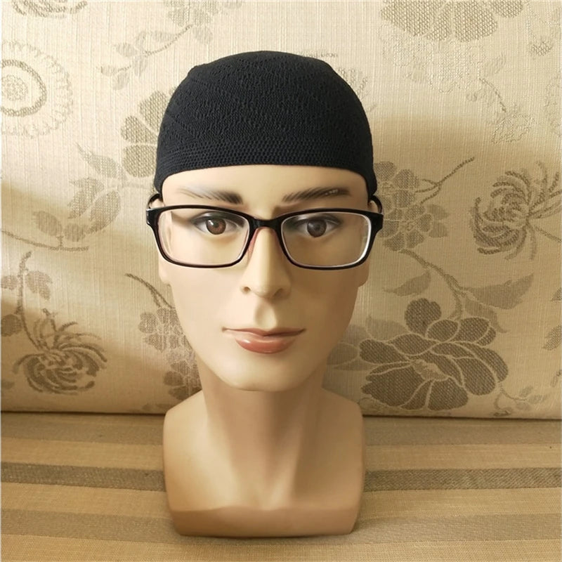 Gorro Beanie Hat Turkish Muslim Men Women Islamic Kufi Taqiya Takke Peci Skull Cap Prayer Saudi Arabia Black White Gray Knit