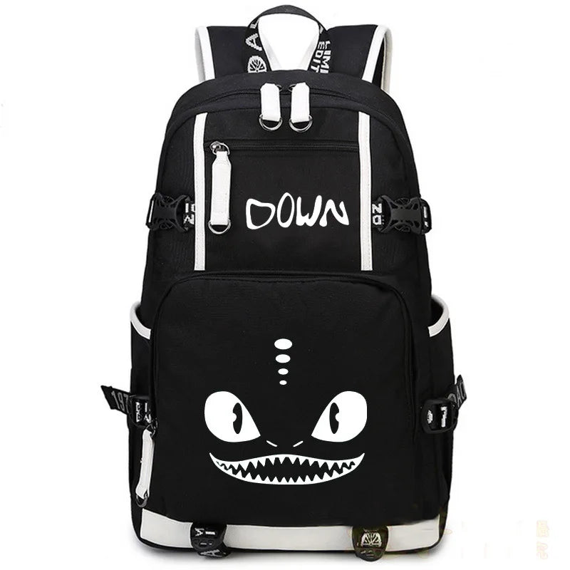 Hot Film Toothless Dragon Backpack Train Your NightFury Bag Canvas  Luminous Schoolbag Travel Bags