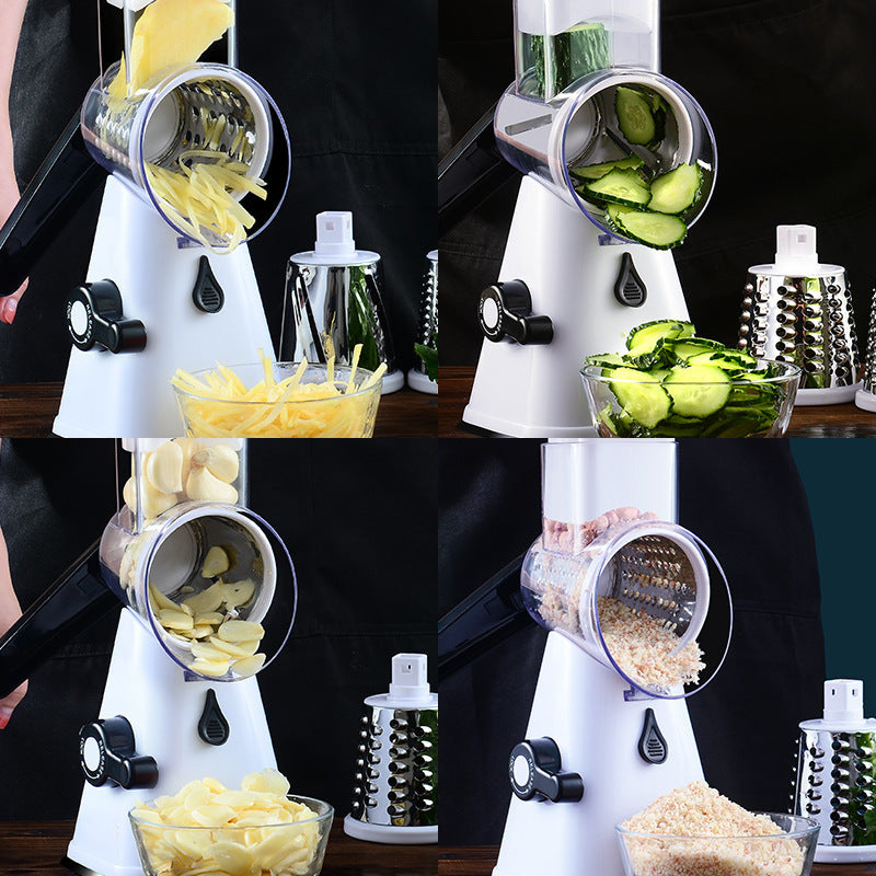 Hand Rock Vegetable Cutter, Fruit And Vegetable Grater, Potato Slicing And Peeling Machine, Kitchen Multi-function Shredded Vegetable Cutter