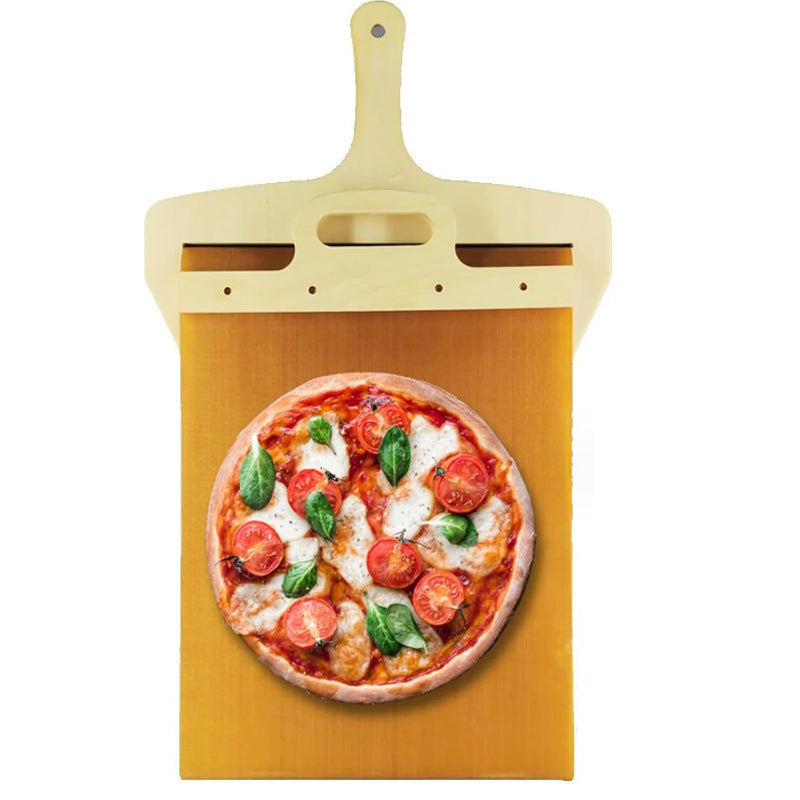 New Sliding Pizza Peel Anti-scalding Cake Conveyor Belt Folding Pizza Clamp