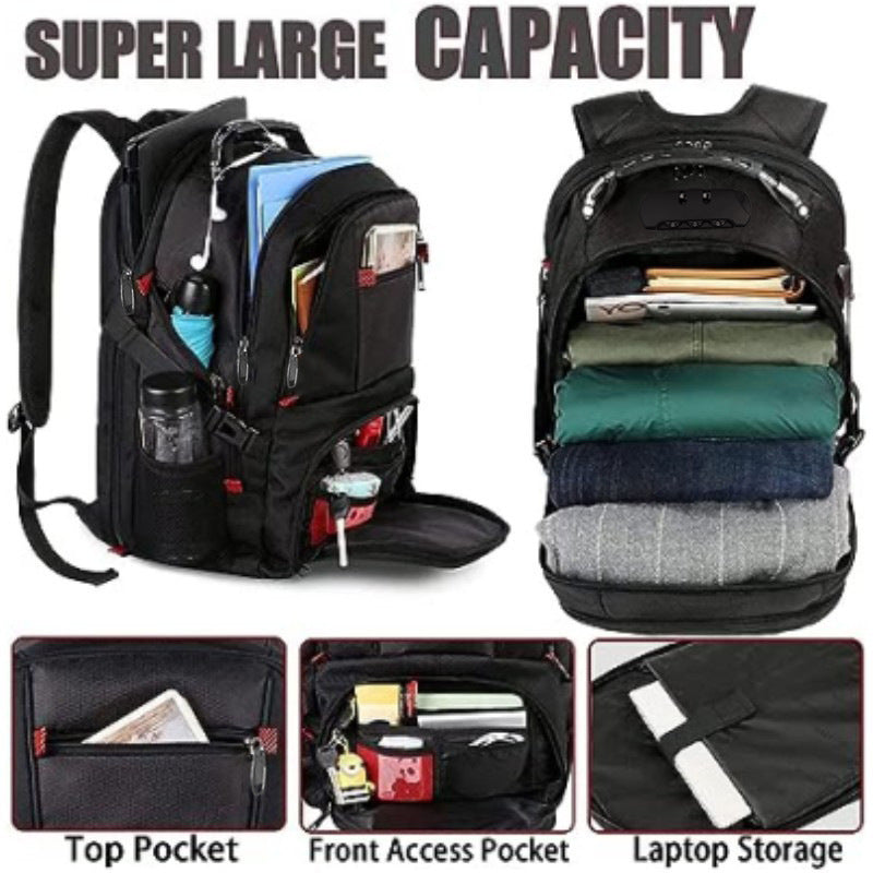 Computer Backpack Large Capacity Multi-function USB Backpack Multi-function Travel Bag