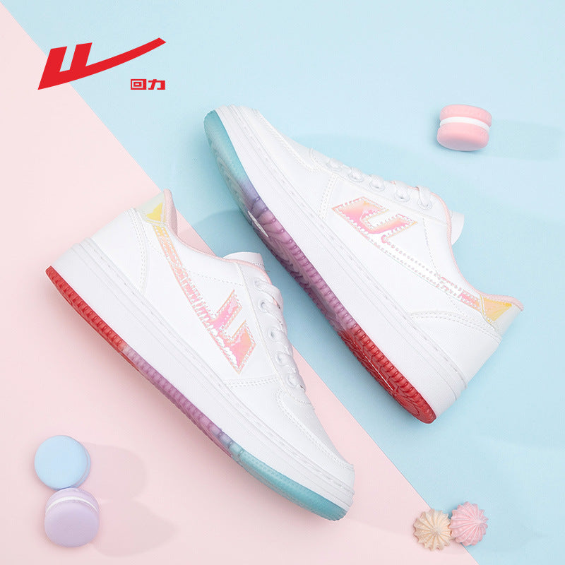 Pull Back 2022 Spring And Autumn New Women&amp;#039;s Shoes Cherry Blossom Low-top Sneakers Trend Casual Running Shoes Trend Breathable Couple Shoes