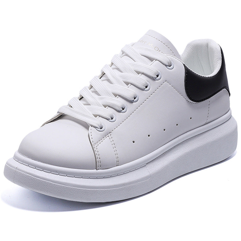 2022 Autumn New McQueen White Shoes Men&#039;s Korean Version Of The Wild Trend Casual Thick-soled Increased Couple Sports Shoes