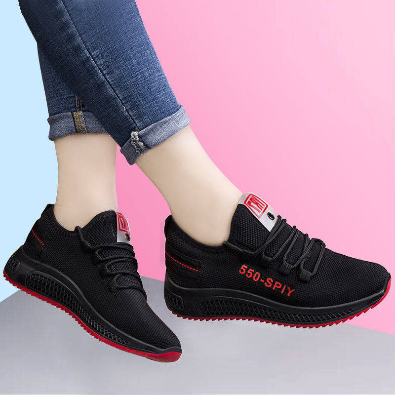 Non-slip 2021 New All-match Soft Bottom Lightweight Running Casual Shoes Black Sports Shoes Women&amp;#039;s Fitness Dancing Shoes Women