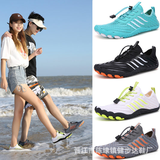 New Spring And Summer Outdoor Casual Shoes For Men And Women, Fashionable Beach Shoes, Thick-soled Wading Shoes, Couple&#039;s River-trapping Shoes