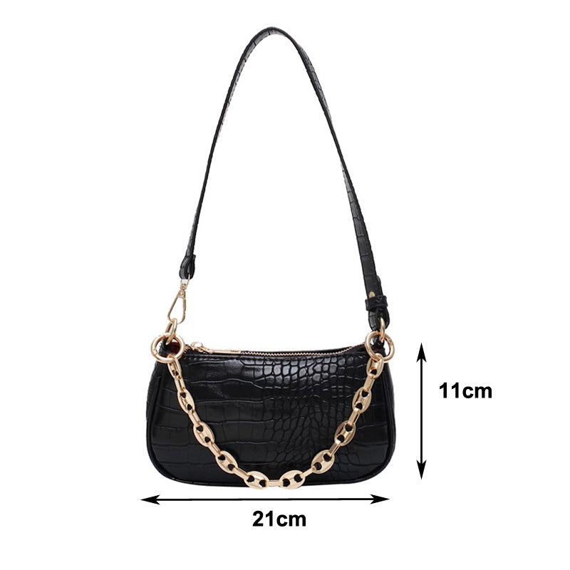 Women&#039;s Bag Foreign Trade All-match Crossbody Bag Chain Handbag Shoulder Underarm Bag Fa Baguette Small Bag