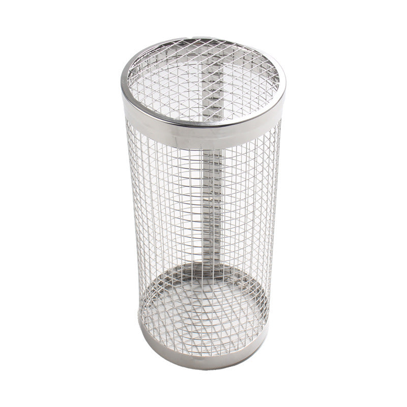 Cylindrical Barbecue Basket Net Rolling Barbecue Tools 304 Stainless Steel