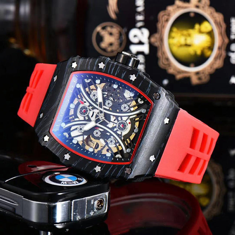 Richard Xiaoman Waist European And American Pointer Business Men Hollow Through Bottom Fully Automatic Mechanical Watches