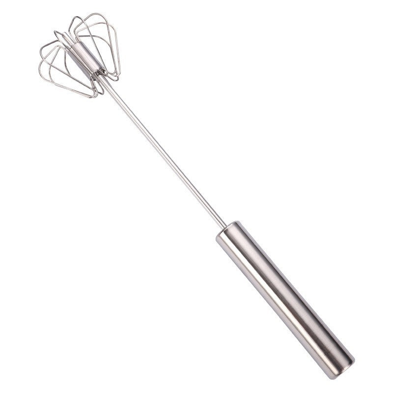 Stainless Steel Hand-pressed Rotary Semi-automatic Egg Beater Egg Beater Whipped Cream Mixer Kitchen Baking Tool