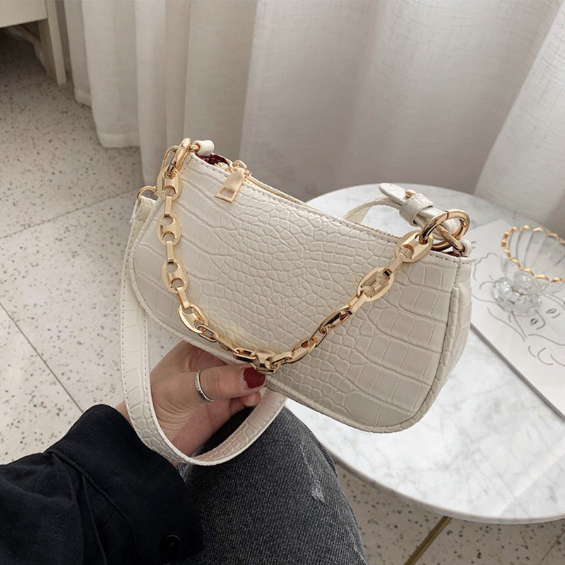 Women&#039;s Bag Foreign Trade All-match Crossbody Bag Chain Handbag Shoulder Underarm Bag Fa Baguette Small Bag