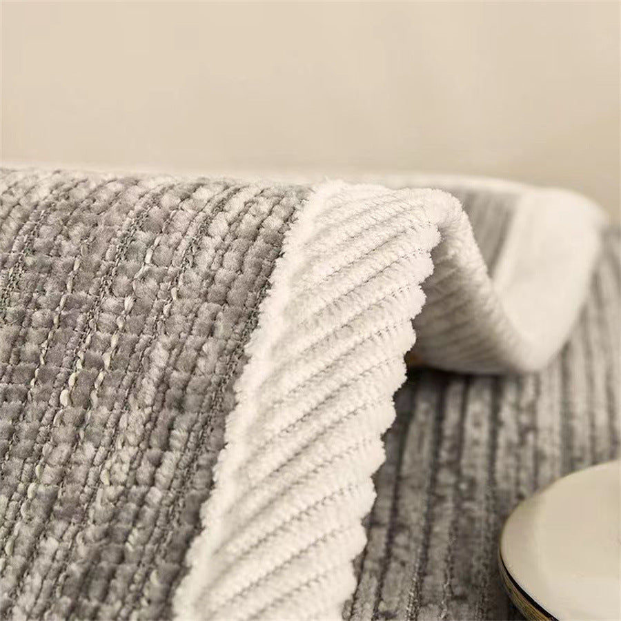 Simple Grey Sofa Cushion Set All-inclusive Anti-slip Luxury Modern Sofa Cover Lightweight Grey Cushion Set For All Seasons