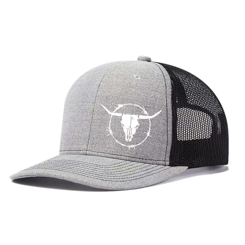 Outdoor Sports Cow Head Printed Baseball Cap