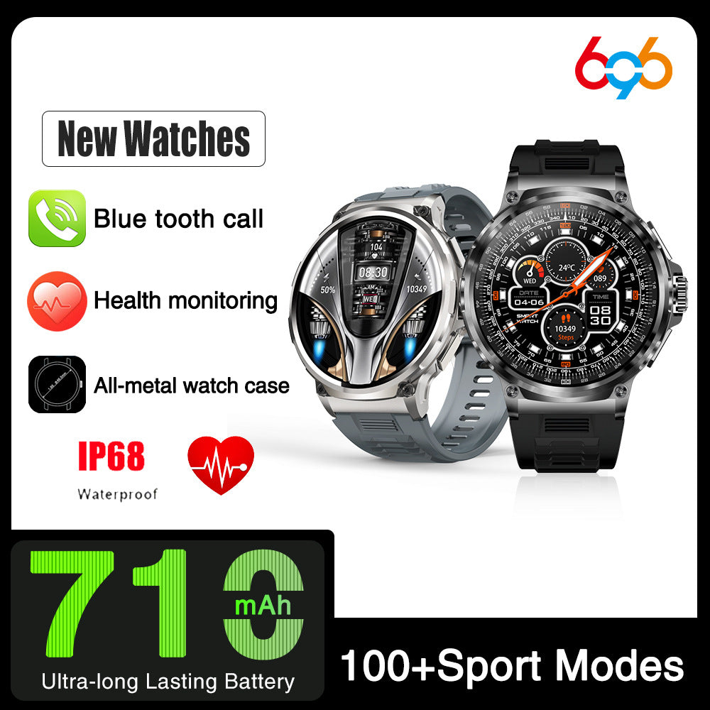 V69 Bluetooth Call Smart Watch 360*360 Large Screen Heart Rate Blood Oxygen Multi-sports Smart Watch