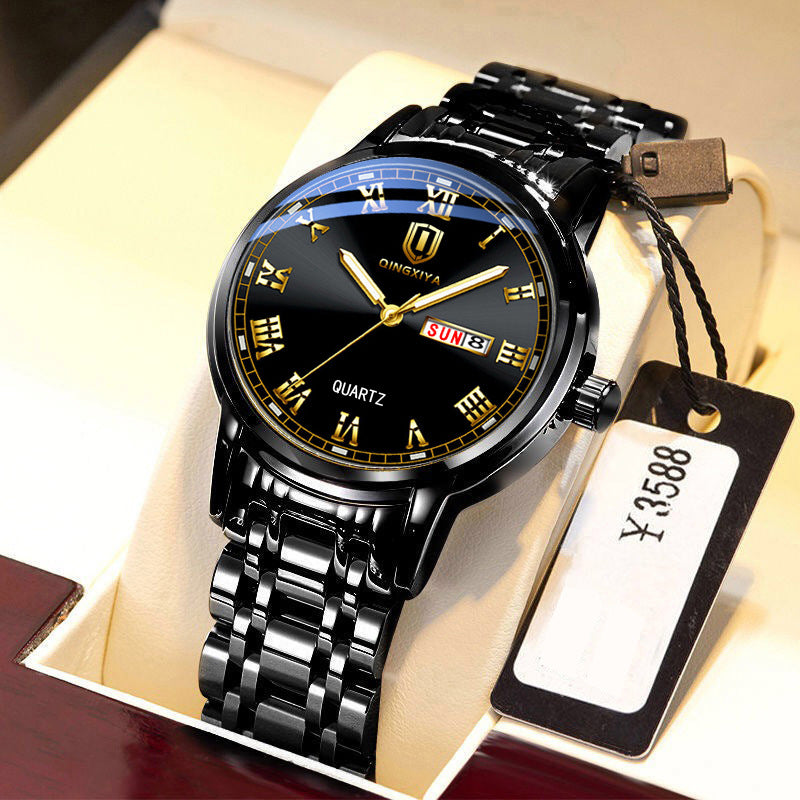 QINGXIYA Watch Trend Korean Quartz Men&#039;s Watch Waterproof Student Men&#039;s Watch