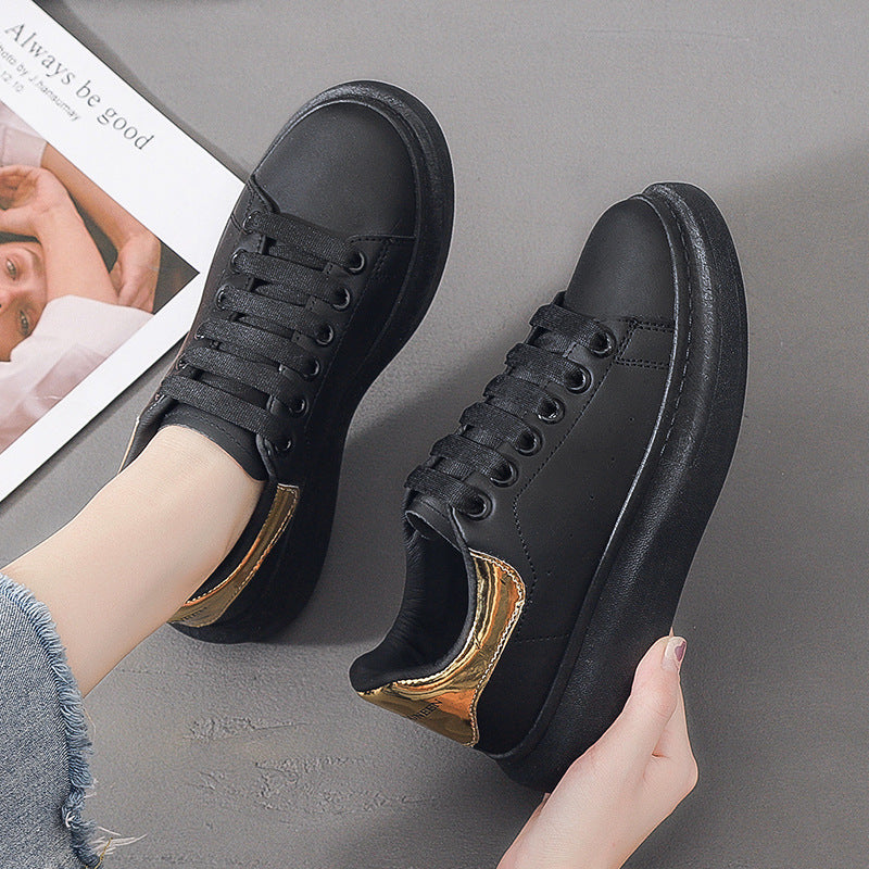 2022 Autumn New McQueen White Shoes Men&#039;s Korean Version Of The Wild Trend Casual Thick-soled Increased Couple Sports Shoes