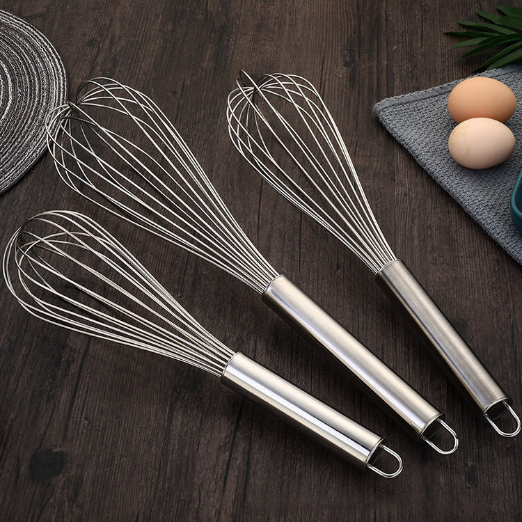 Stainless Steel Hand-pressed Rotary Semi-automatic Egg Beater Egg Beater Whipped Cream Mixer Kitchen Baking Tool