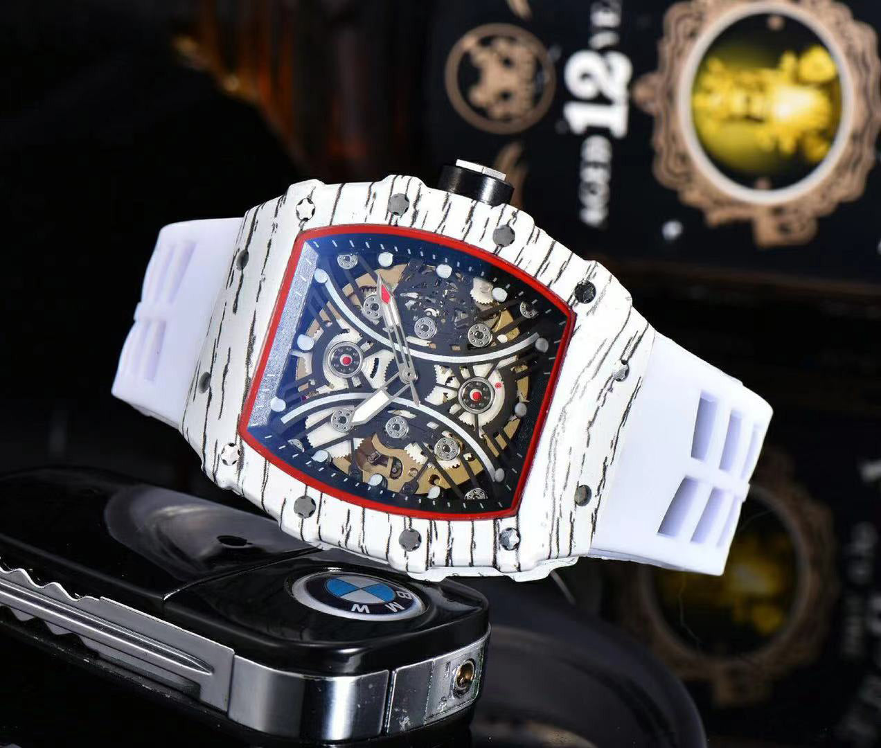 Richard Xiaoman Waist European And American Pointer Business Men Hollow Through Bottom Fully Automatic Mechanical Watches