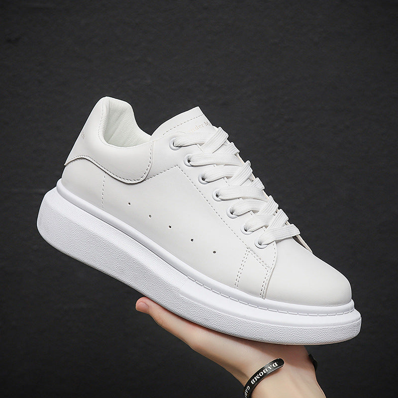 2022 Autumn New McQueen White Shoes Men&#039;s Korean Version Of The Wild Trend Casual Thick-soled Increased Couple Sports Shoes