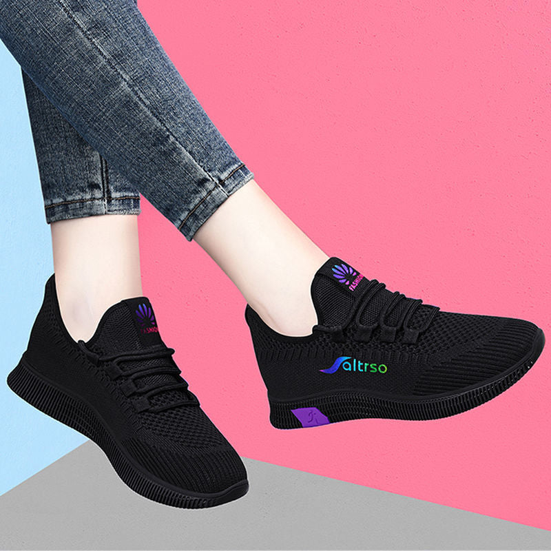 Non-slip 2021 New All-match Soft Bottom Lightweight Running Casual Shoes Black Sports Shoes Women&amp;#039;s Fitness Dancing Shoes Women