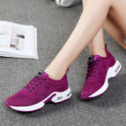 Cross-border Leisure Plus Size Women&#039;s Shoes Korean Student Cushion Soft Bottom Breathable Casual Running Shoes Flying Woven Sports Shoes Women