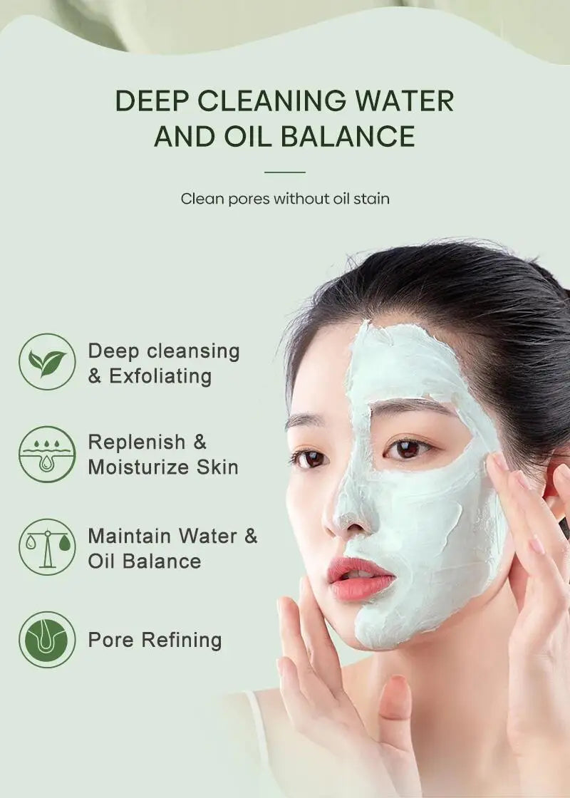 Fast Remove Blackhead Green Tea Solid Mask Clean Stick Mask Facial Dispel Acne Blemish Shrink Pores Oil Control Korean Skin Care