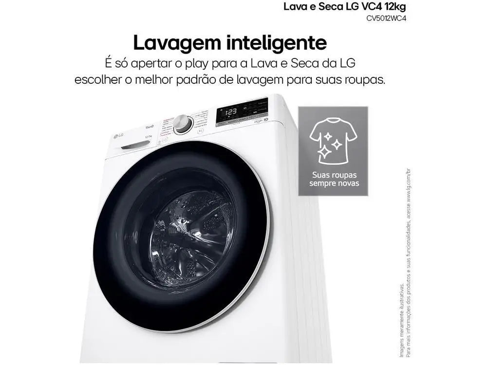 Lava and Dry LG 12kg Smart VC4 CV5012WC4 with-220V