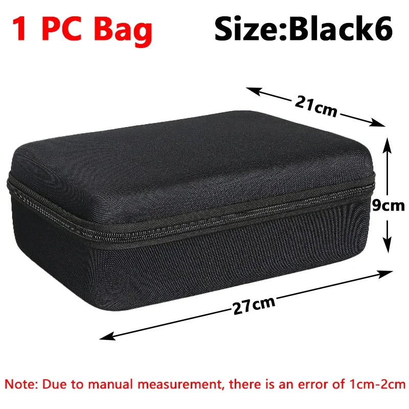 Multi-Size EVA Hard Storage Box Travel Zipper Bag Shockproof Outdoor Tools Bag for Earphone Storage Case Accessories Makeup Bags