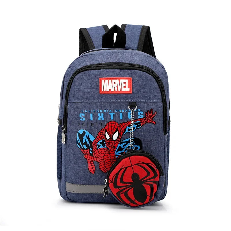 Disney Kids Backpacks For Boys preschool Child Captain America Spider Men Pattern School Bags Teenager Lightweight Cute Knapsack