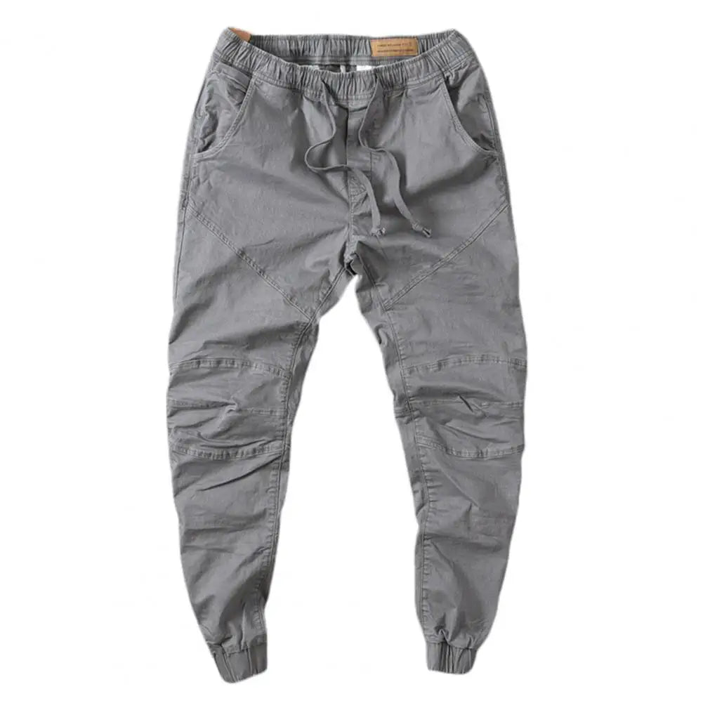 Stylish  Joggers Pants Sporty Pure Color Slim Pants Solid Color Male Men Cargo Pants Men Clothes