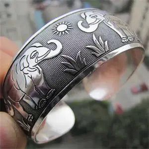 Plated Tibetan Turtle Shaped bangles Bracelet Women Cuff Bangle Antique Silver Adjustable Jewelry Gift Bracelets