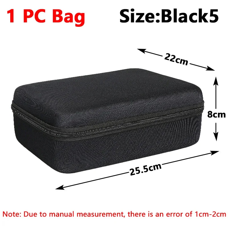 Multi-Size EVA Hard Storage Box Travel Zipper Bag Shockproof Outdoor Tools Bag for Earphone Storage Case Accessories Makeup Bags