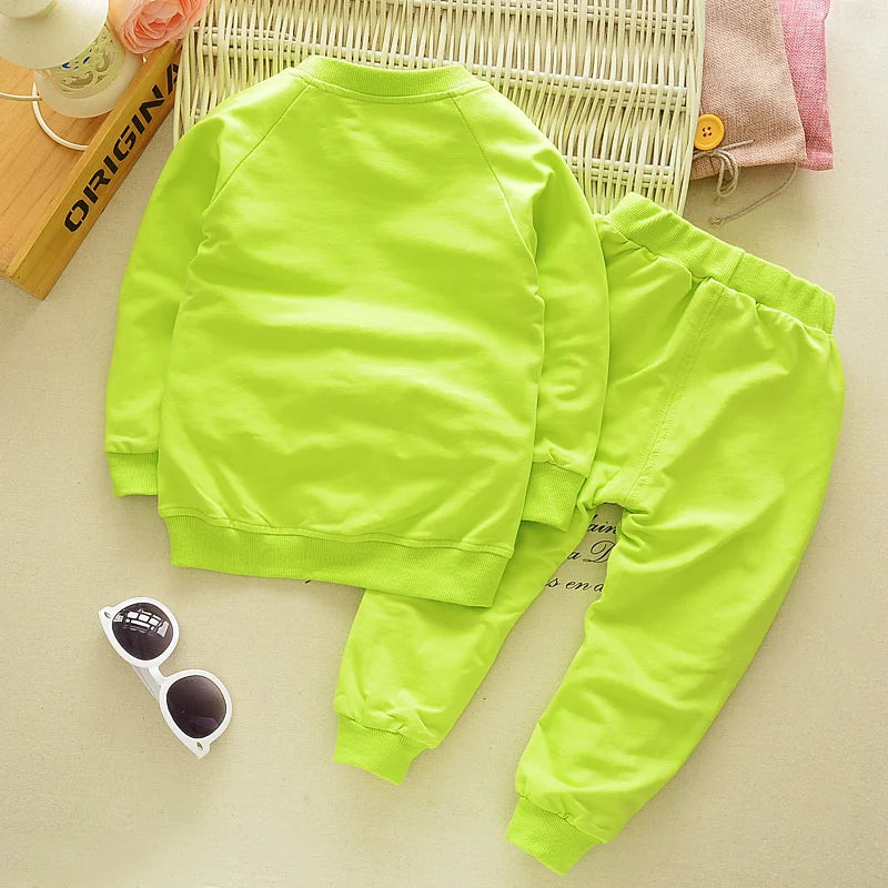 New Autumn Baby Girl Clothes Kids Boys Clothing Children Fashion T-Shirt Pants 2Pcs/Set Toddler Casual Costume Infant Tracksuits