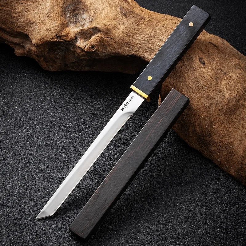 7.87in Damascus Knife - Perfect for Fruit, Meat, Fishing! Portable and Versatile Blade!