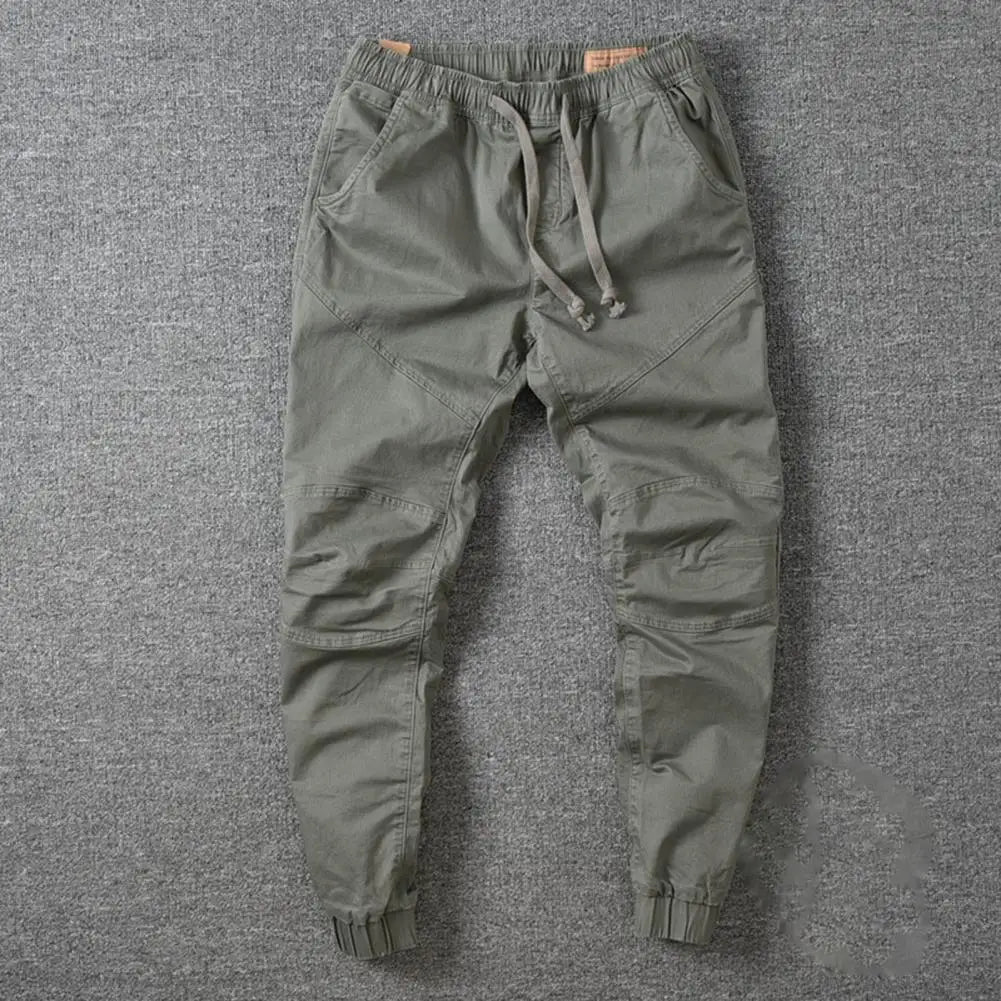 Stylish  Joggers Pants Sporty Pure Color Slim Pants Solid Color Male Men Cargo Pants Men Clothes