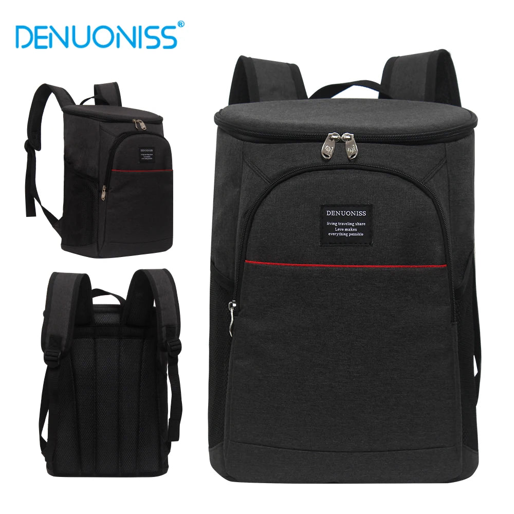 DENUONISS 20L Thermal Backpack Waterproof Thickened Cooler Bag Large Insulated Bag Picnic Cooler Backpack Refrigerator Bag