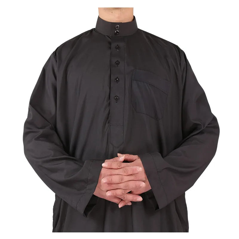 Islamic Clothing Men Length Long Sleeve Loose Muslim Men Saudi Arabia Pakistan Kurta Muslim Costumes Muslim Dress Kaftan Thobe