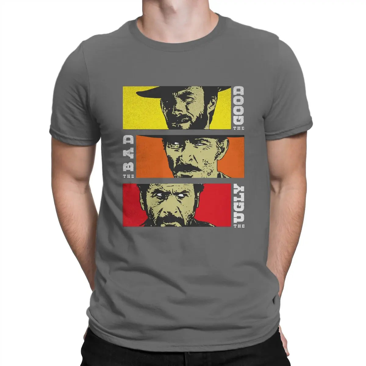 The Good The Bad And The Ugly Men's T Shirt Red Dead Redemption Awesome Tees Short Sleeve O Neck T-Shirt Cotton 4XL 5XL Tops