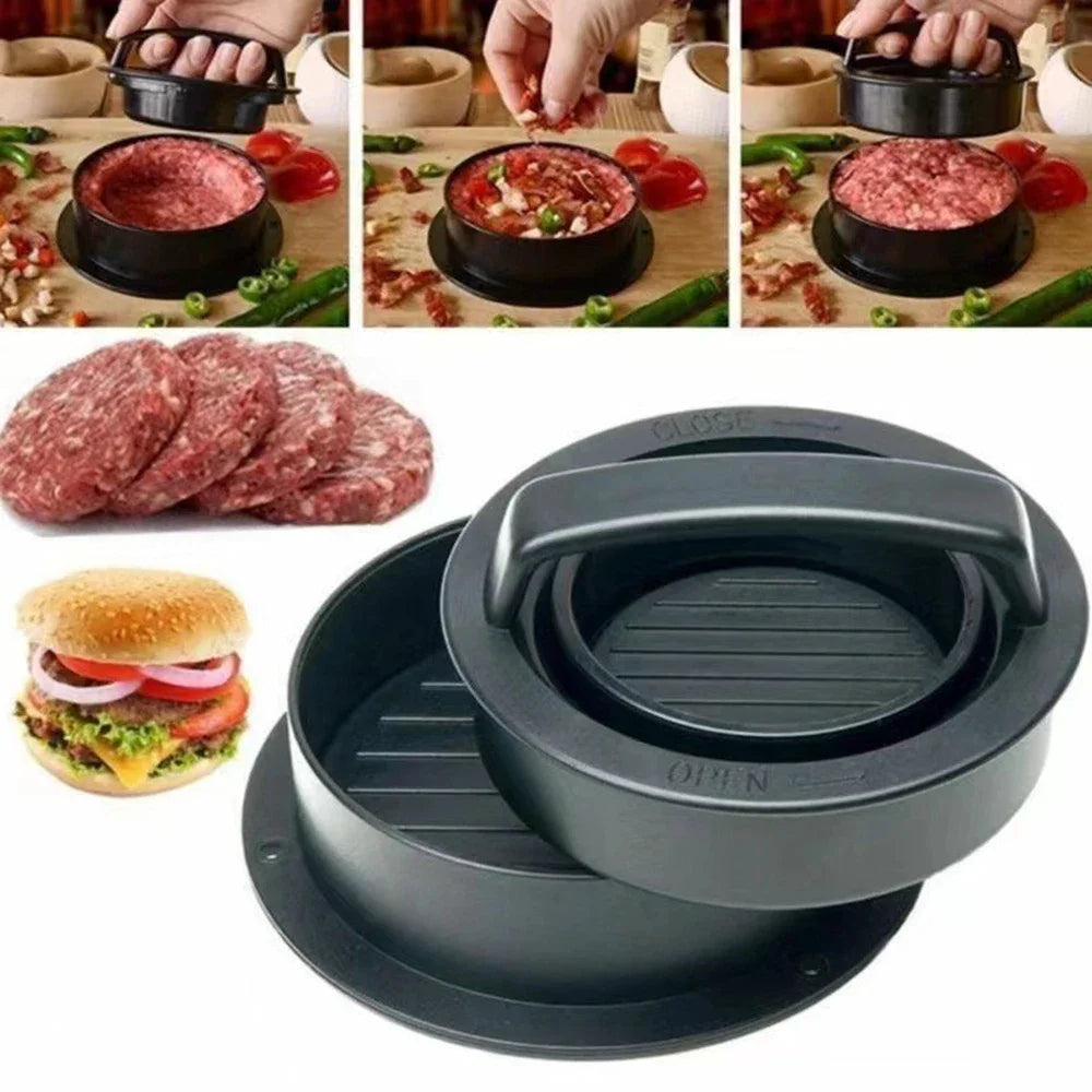 Hamburger Meat Press Maker Round Shape Non-Stick Stuffed Burger Patties Beef Grill Pie Press Mould Maker Kitchen Accessories