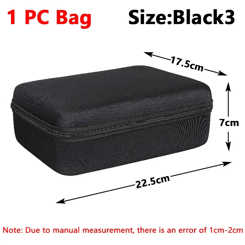 Multi-Size EVA Hard Storage Box Travel Zipper Bag Shockproof Outdoor Tools Bag for Earphone Storage Case Accessories Makeup Bags