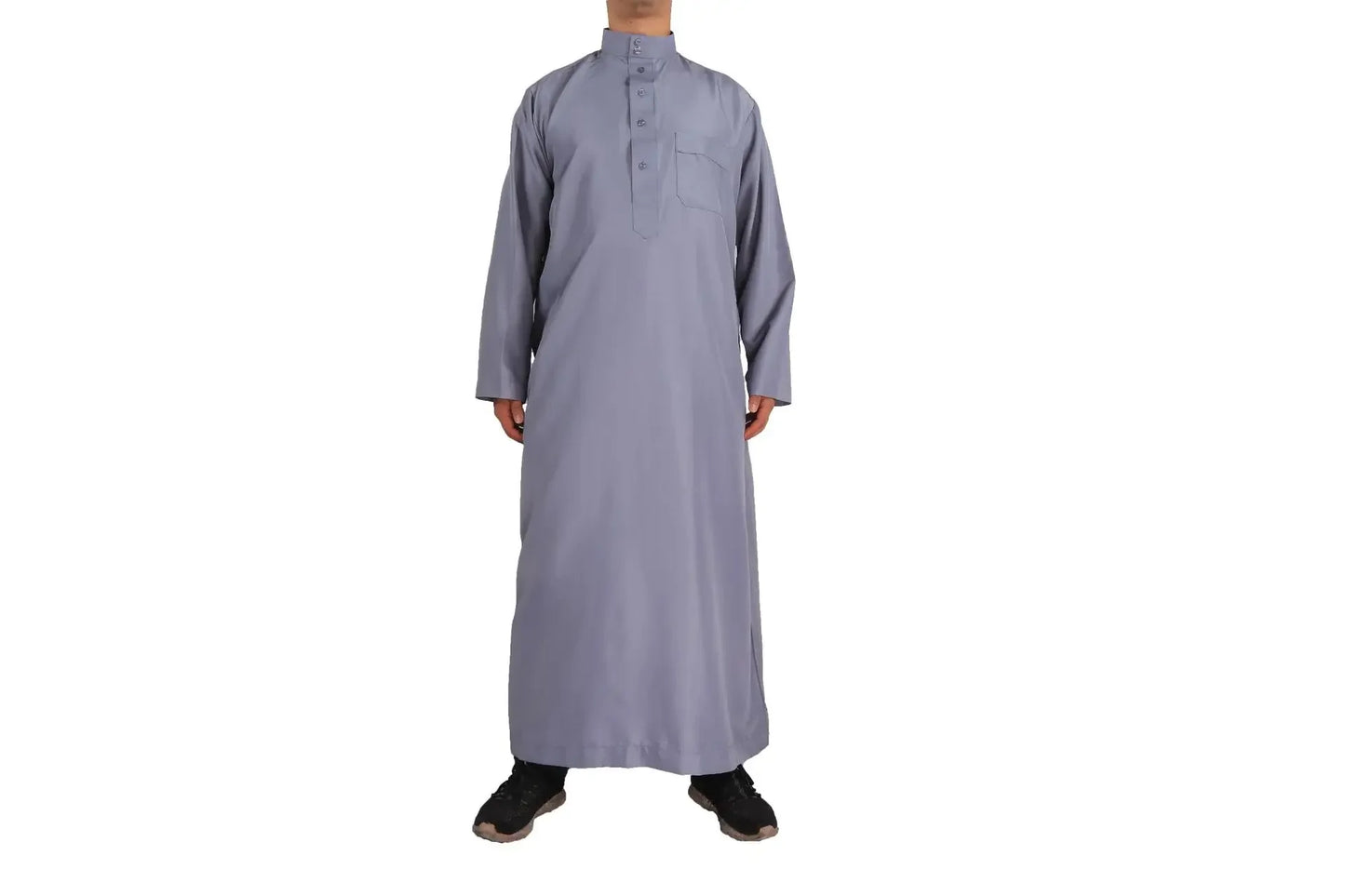 Solid Muslim Fashion Men Robe Kaftan Abaya Pakistan Jubba Men Bonnet Homme Musulman Arabic Islamic Clothing Qamis Homme Musulman