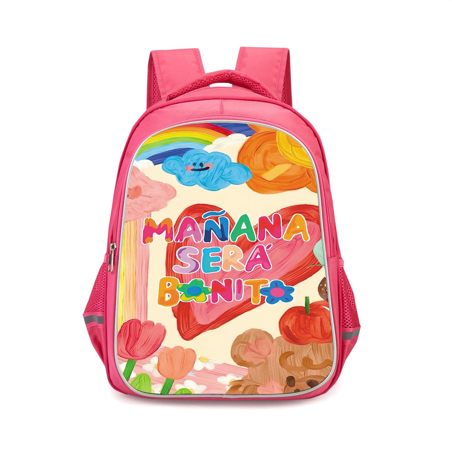 Karol G Manana Sera Bonito Child Backpacks Girls Student Birthday Gift School Bags Camping Durable Rucksack