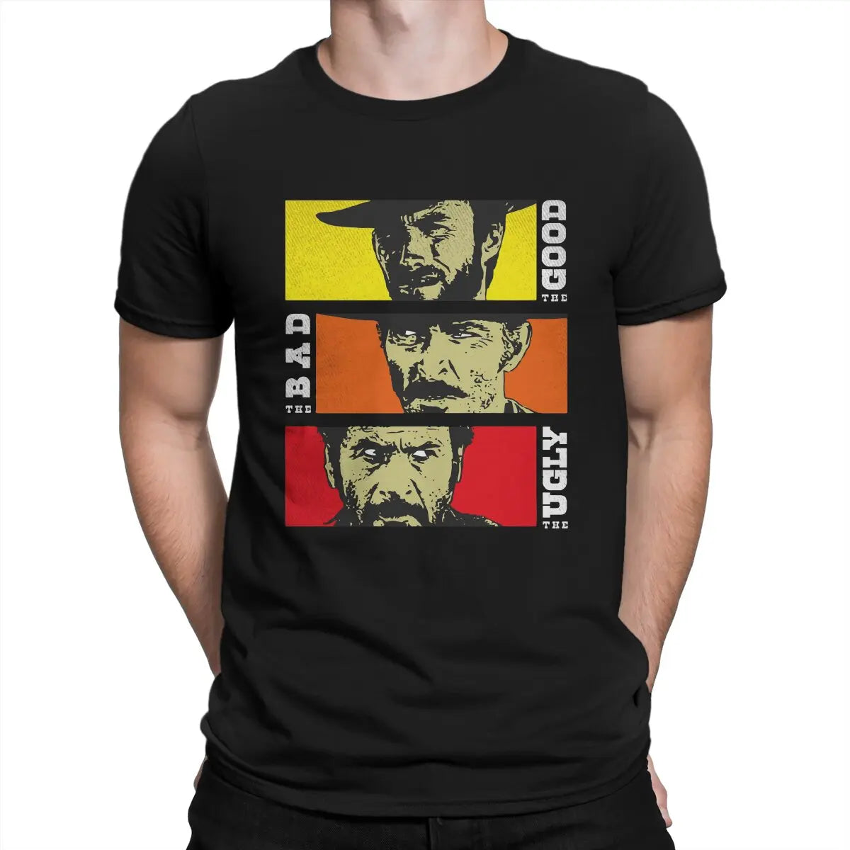 The Good The Bad And The Ugly Men's T Shirt Red Dead Redemption Awesome Tees Short Sleeve O Neck T-Shirt Cotton 4XL 5XL Tops