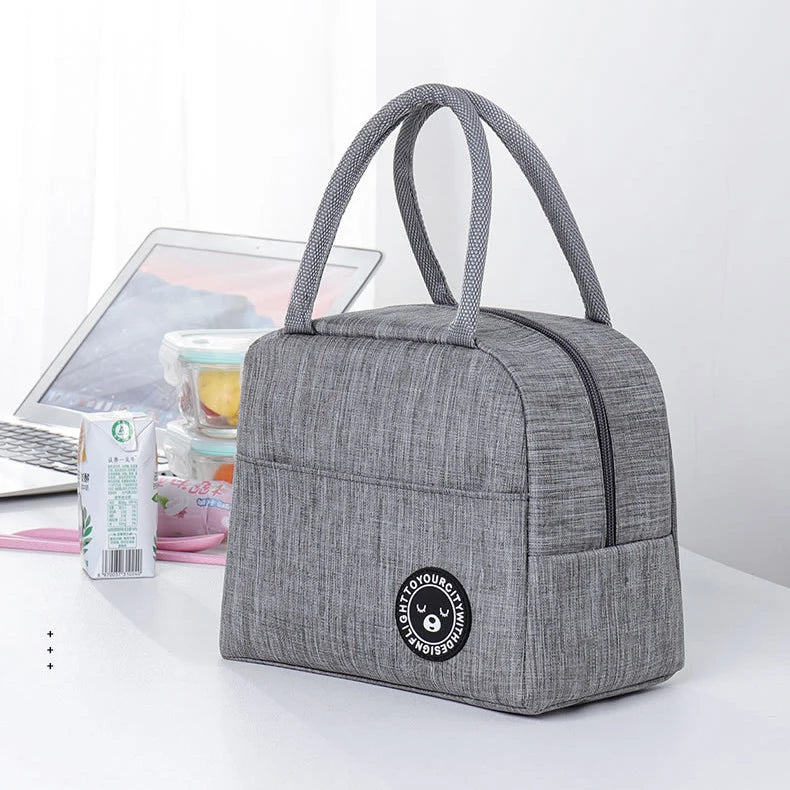 New Portable Lunch Bag Food Thermal Box Waterproof Office Cooler Lunchbox With Shoulder Strap Insulated Case