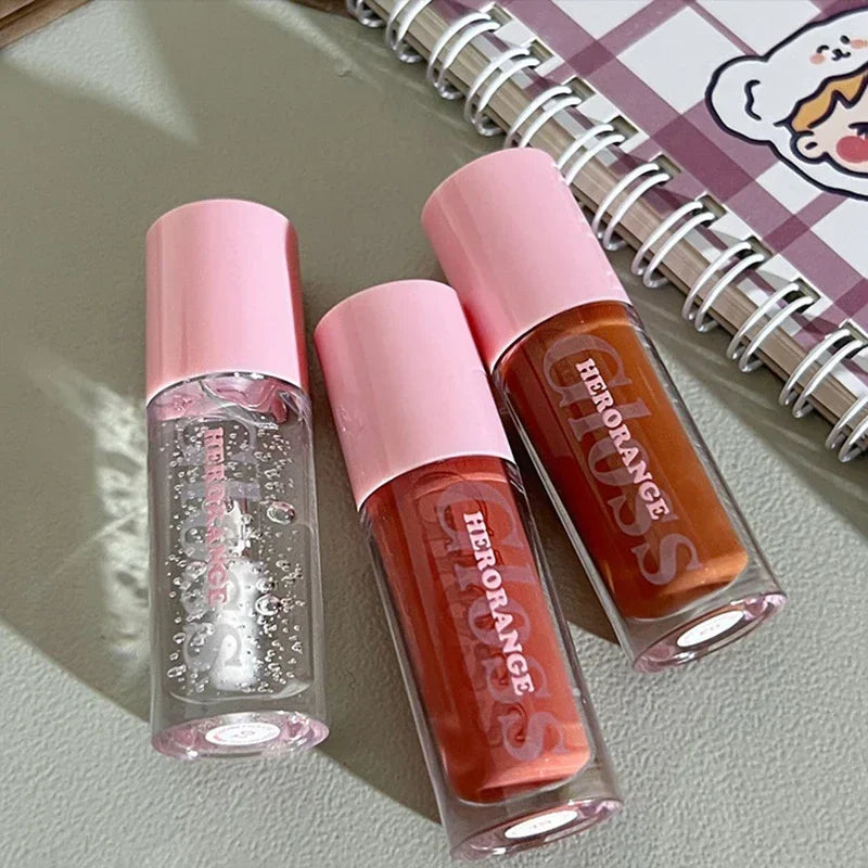 Water Light Lip Gloss Moisturizing Transparent Jelly Mirror Lip Glaze Crystal Clear Hydrating Lip Plumping Gloss Korean Makeup