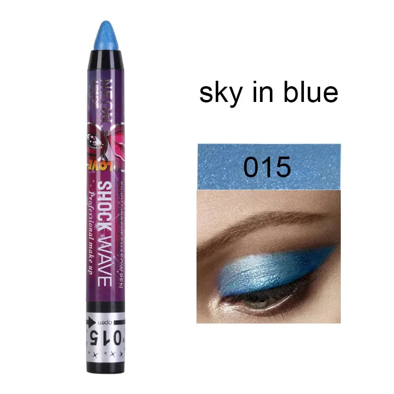 2 In 1  Eyeshadow Lipstick Stick Pencil Waterproof Glitter Matte Eye Shadow Makeup Pigment  Eyeshadow Pen